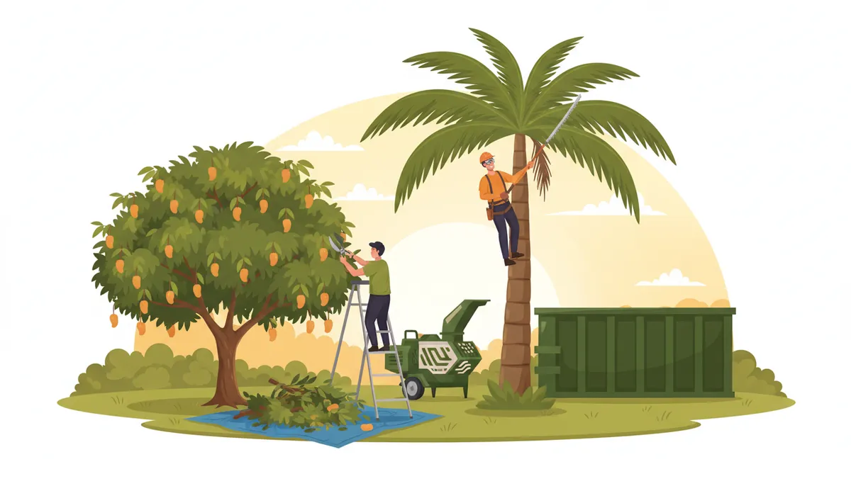 Palm Tree Trimming Mango