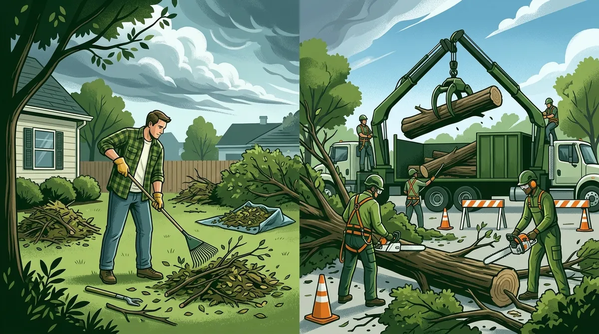 DIY vs. Pro Storm Debris Removal Leto: Which Wins?