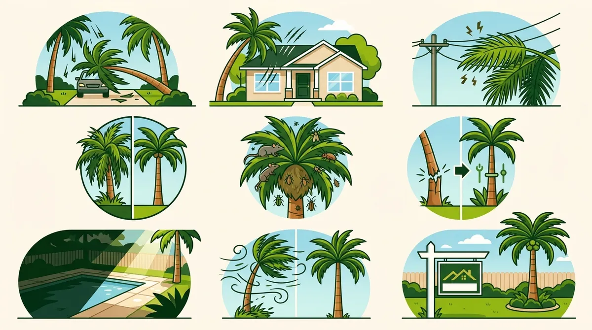 Palm Tree Trimming Cheval