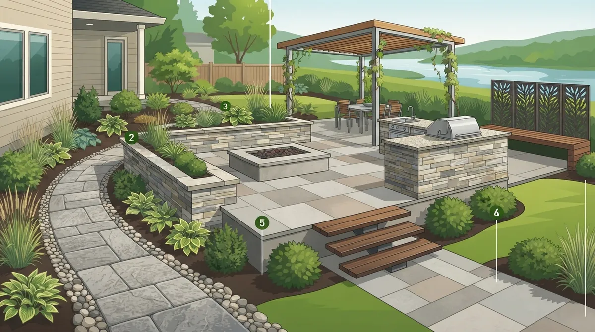 hardscape garden design riverview