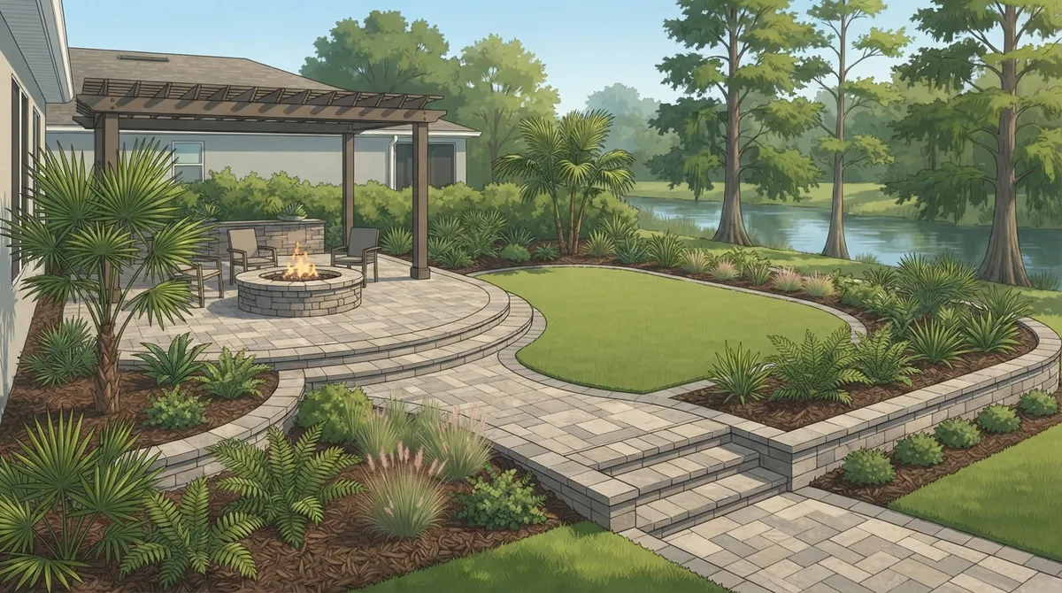 complete hardscape package riverview