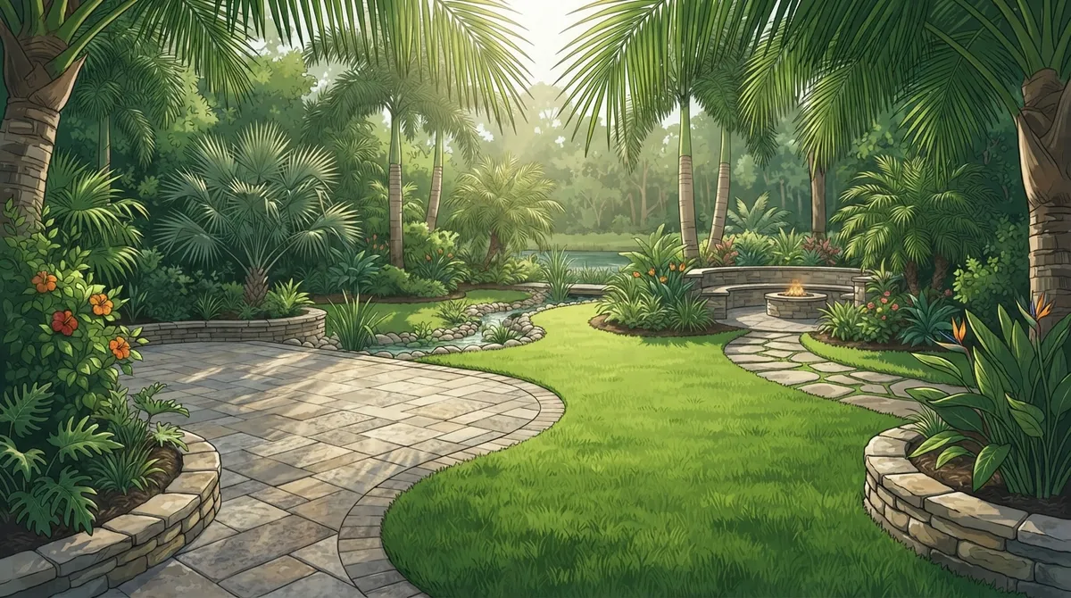 How to Combine Hardscape and Lawn Riverview Projects