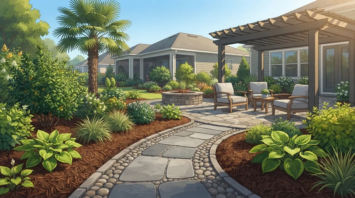 hardscape mulch combination riverview