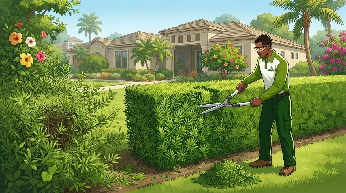 Hedge Trimming FishHawk Ranch