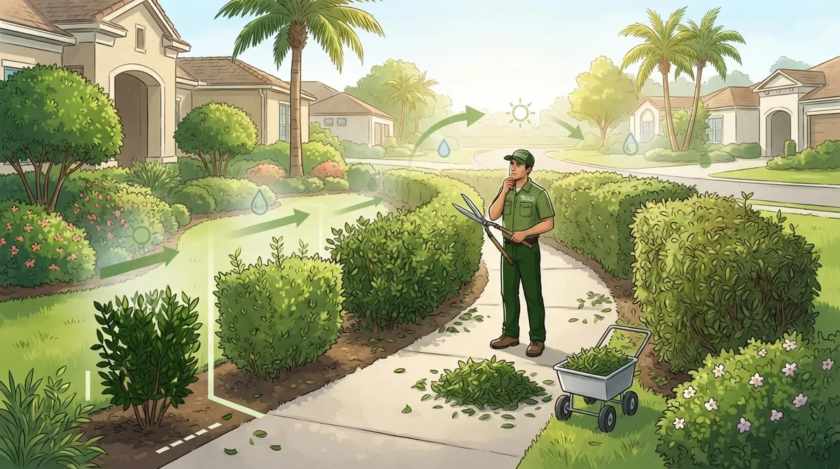 Hedge Trimming FishHawk Ranch