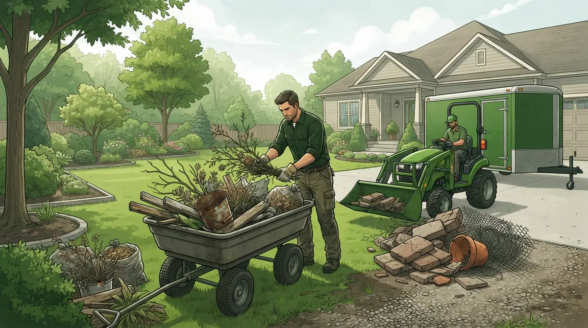 can landscaper remove junk