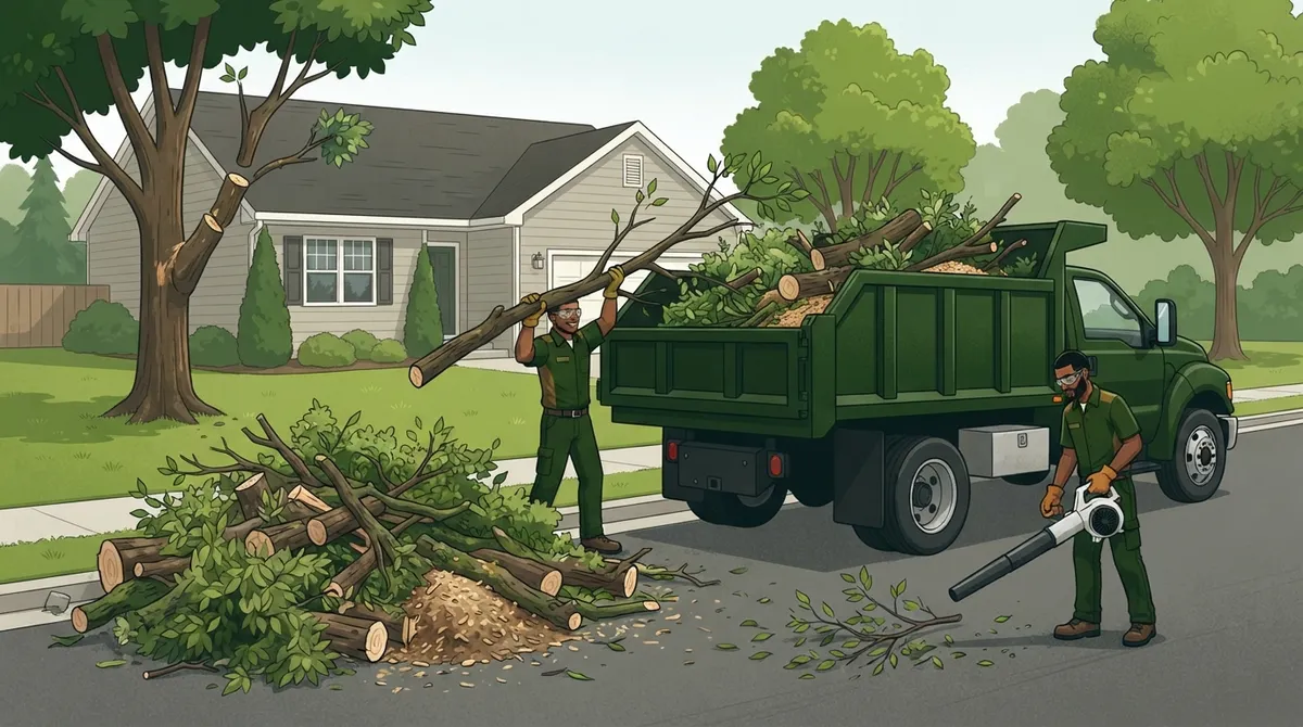 tree debris hauling
