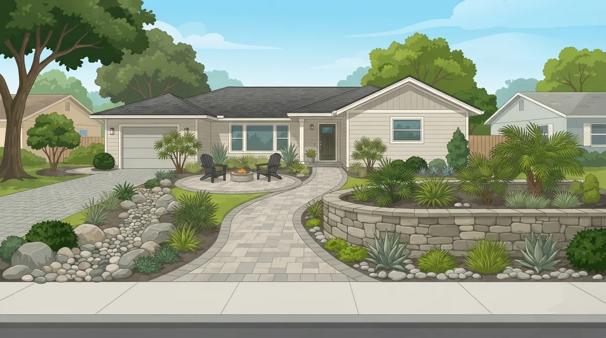 front yard hardscape ideas riverview