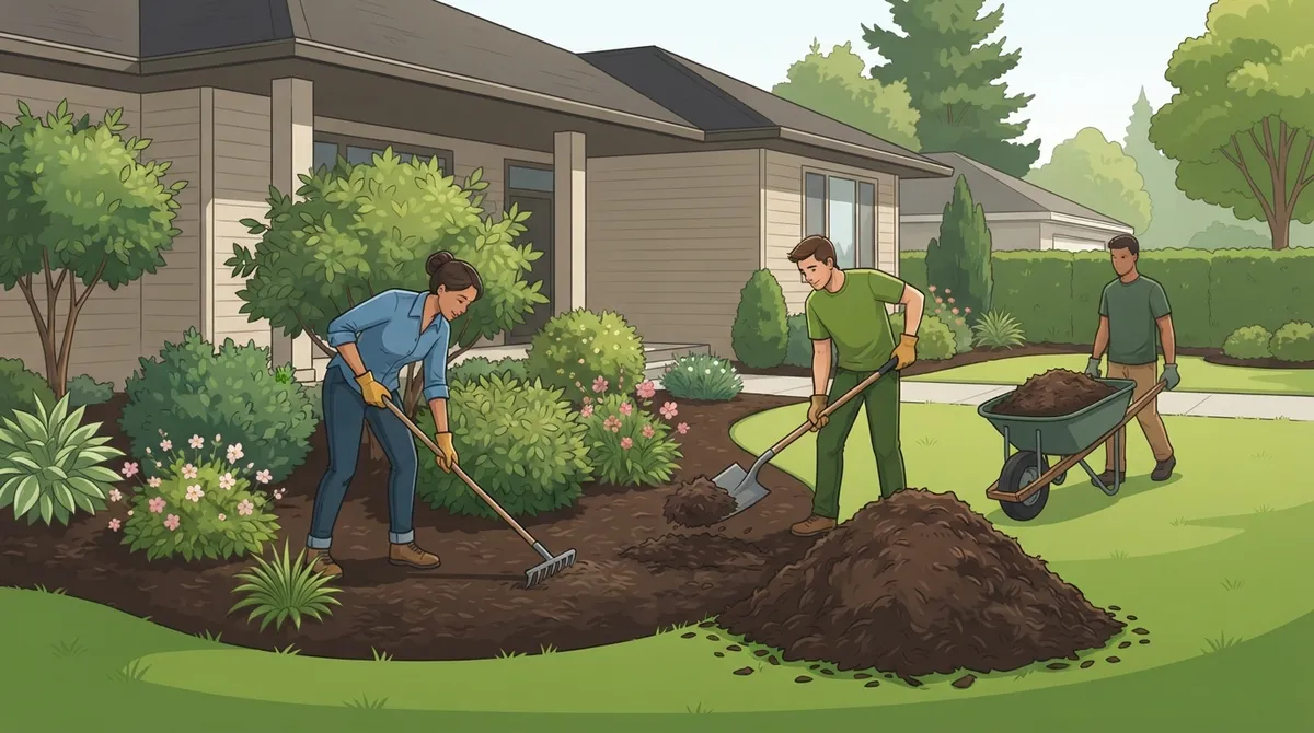 mulch installation