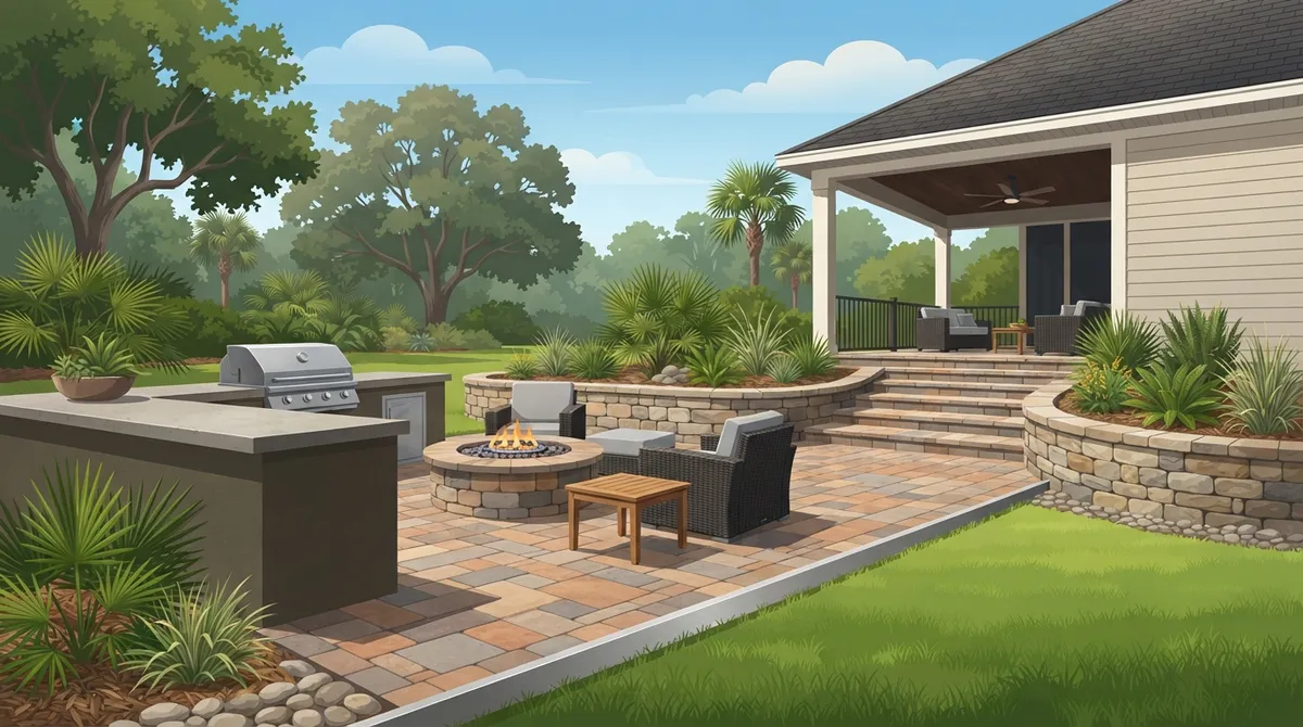 outdoor hardscape riverview
