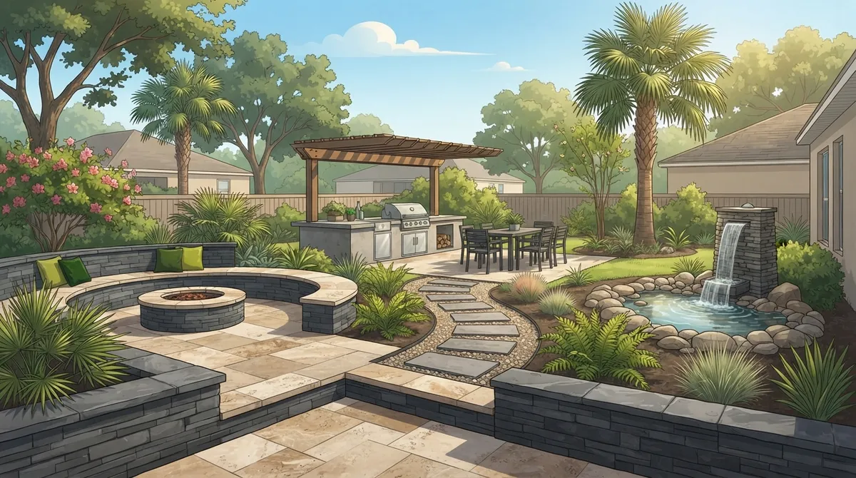 residential hardscape design riverview