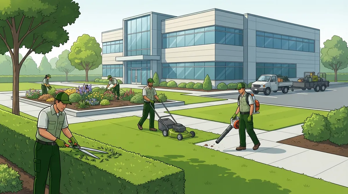 office building landscaping
