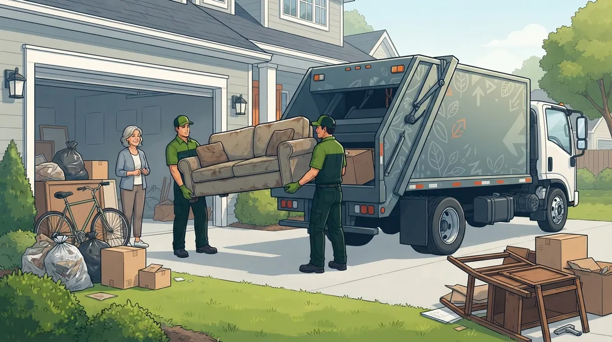 hire junk removal vs do it yourself