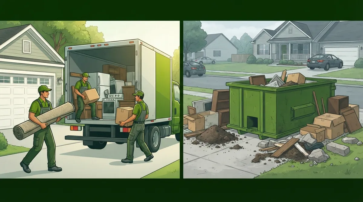 4 Key Differences: Junk Removal vs Dumpster Rental