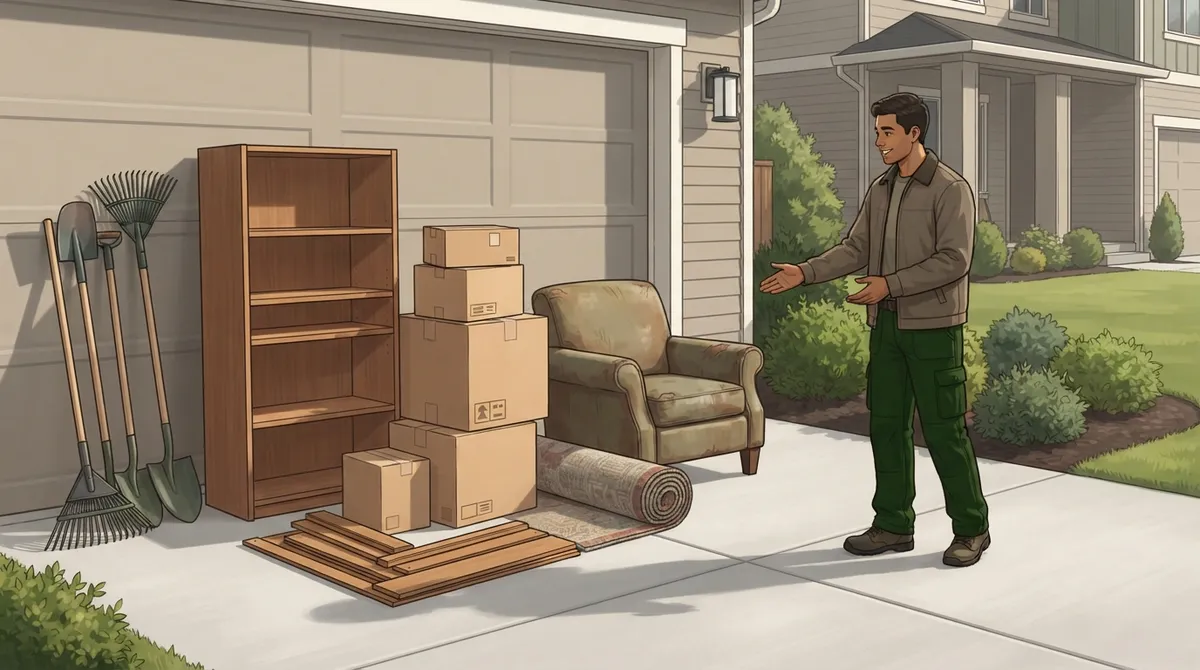 do i need to be home for junk removal