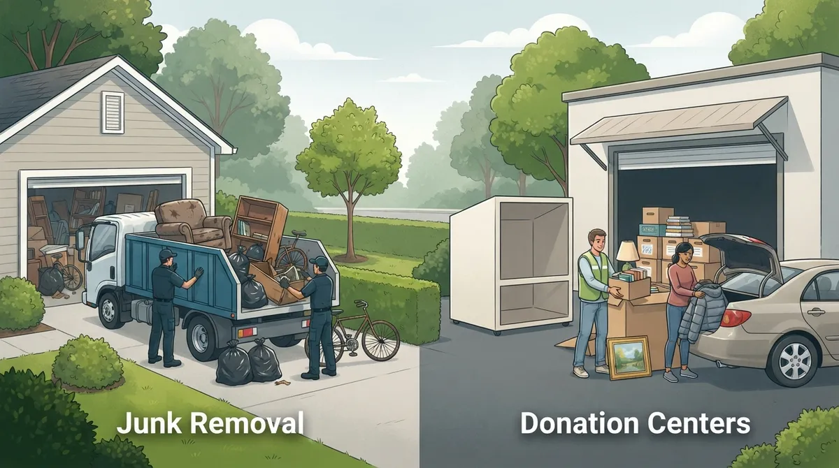 junk removal vs donation centers
