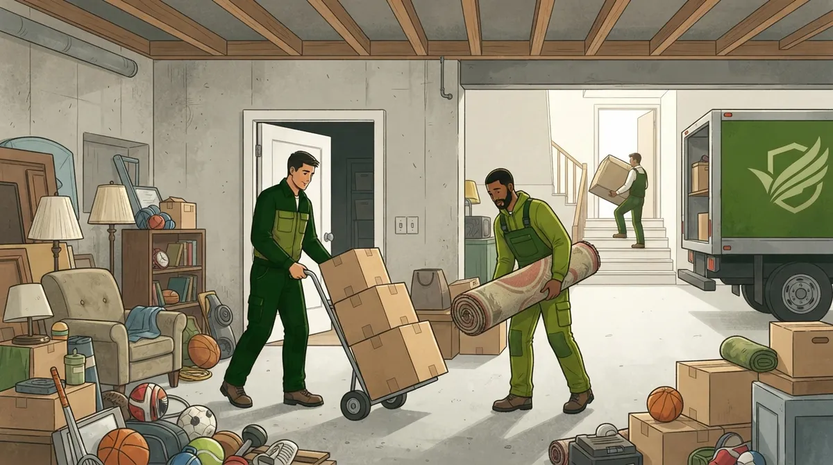 basement cleaning and removal