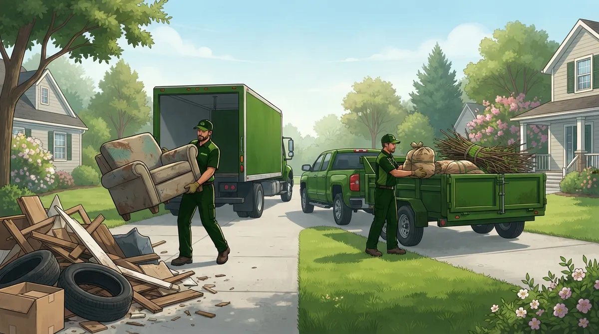 junk removal vs hauling away