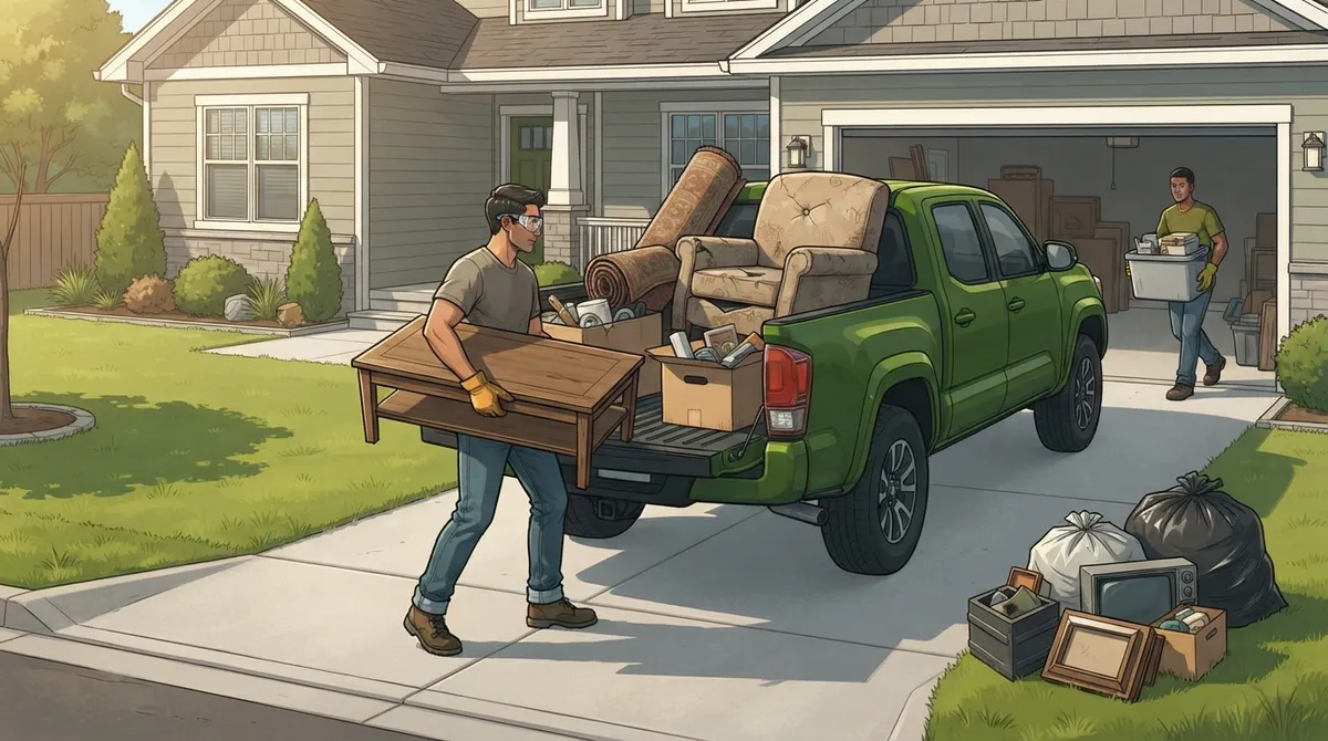 DIY junk removal vs professional