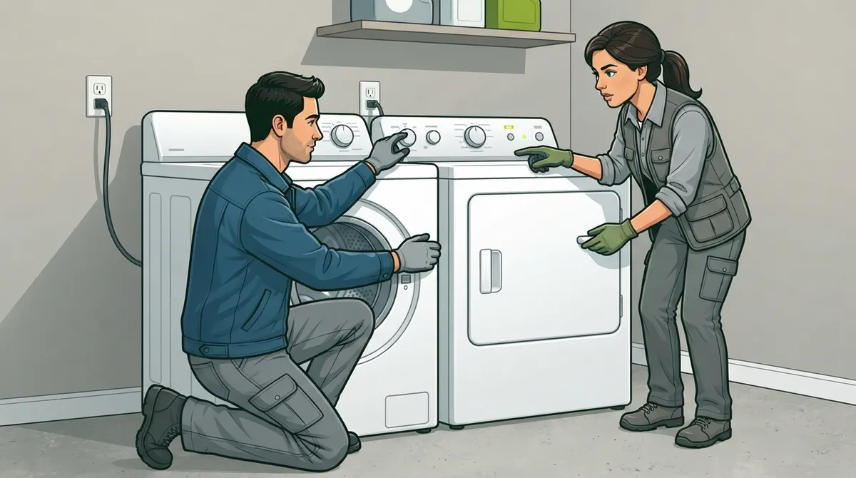 washer and dryer removal